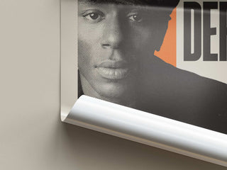 Museum-quality Mos Def poster featuring matte low-glare paper in rolled packaging.