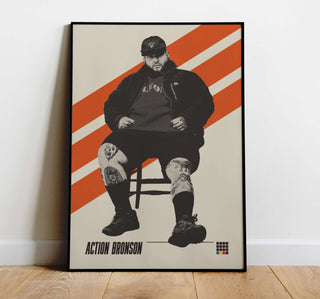 Introducing the enigmatic and legendary rapper Action Bronson! 
PRODUCT DESCRIPTION
Museum-quality poster 
Thick, long-lasting matte, low-glare paper - 200 gsm 
FraPrint MaterialProduced ByAction BronsonAction BronsonAction Bronson