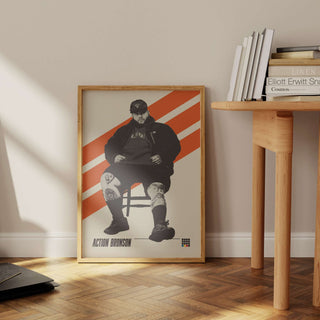 Introducing the enigmatic and legendary rapper Action Bronson! 
PRODUCT DESCRIPTION
Museum-quality poster 
Thick, long-lasting matte, low-glare paper - 200 gsm 
FraPrint MaterialProduced ByAction BronsonAction BronsonAction Bronson