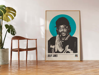 Museum-quality Boldy James poster with thick matte paper, available in multiple sizes.