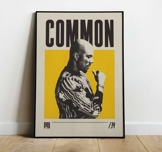 Immerse yourself in the consciousness of Common!
PRODUCT DESCRIPTION
Museum-quality poster 
Thick, long-lasting matte, low-glare paper - 200 gsm 
Frame not includedPrint MaterialProduced ByCommonCommonCommon