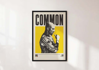 Immerse yourself in the consciousness of Common!
PRODUCT DESCRIPTION
Museum-quality poster 
Thick, long-lasting matte, low-glare paper - 200 gsm 
Frame not includedPrint MaterialProduced ByCommonCommonCommon