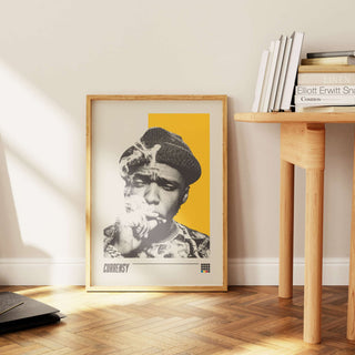 Museum-quality Curren$y poster with thick matte paper, showcasing hip-hop icon's laid-back vibe. Available in multiple sizes. Frame not included.