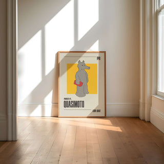 Dive into the mystique and beats of Quasimoto! 
PRODUCT DESCRIPTION

Museum-quality poster 
Thick, long-lasting matte, low-glare paper - 200 gsm 
Frame not included Print MaterialProduced ByQuasimotoQuasimotoQuasimoto