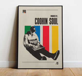 Cookin Soul poster with colorful bars, museum-quality matte paper.