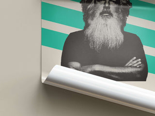 Museum-quality Rick Rubin poster on thick matte paper, no frame included.