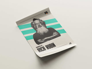 Museum-quality Rick Rubin poster on matte paper.