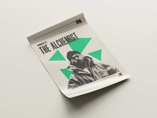 The Alchemist museum-quality poster with matte finish, featuring hip-hop producer from Beverly Hills.