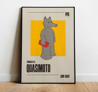 Dive into the mystique and beats of Quasimoto! 
PRODUCT DESCRIPTION

Museum-quality poster 
Thick, long-lasting matte, low-glare paper - 200 gsm 
Frame not included Print MaterialProduced ByQuasimotoQuasimotoQuasimoto