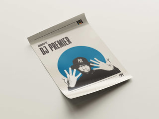 Museum-quality DJ Premier poster, thick matte paper, available in six sizes, frame not included.