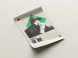 Museum-quality Dr. Dre poster on matte paper, no frame, available in six sizes.