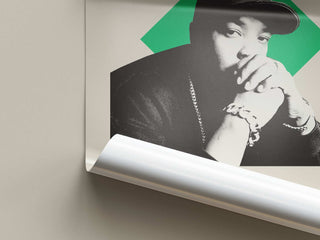 Dr Dre museum-quality poster on matte paper featuring iconic hip-hop producer.