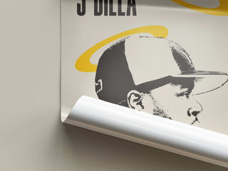 Museum-quality J Dilla poster on thick, matte paper, available in six sizes.