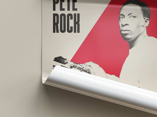 Museum-quality Pete Rock poster on thick, matte paper showing a stylized image of the hip-hop producer.