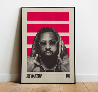 Museum-quality Roc Marciano poster with sleek design, thick matte paper, and no frame.