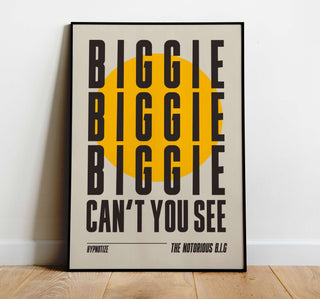 Notorious B.I.G. "Hypnotize" lyrics poster, museum-quality, thick matte paper, unframed, in six sizes.