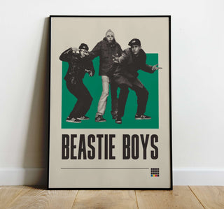 Beastie Boys museum-quality poster on matte paper, unframed.