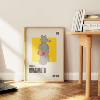 Dive into the mystique and beats of Quasimoto! 
PRODUCT DESCRIPTION

Museum-quality poster 
Thick, long-lasting matte, low-glare paper - 200 gsm 
Frame not included Print MaterialProduced ByQuasimotoQuasimotoQuasimoto