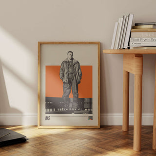 Nas poster on thick matte paper, unframed, featuring iconic rapper.