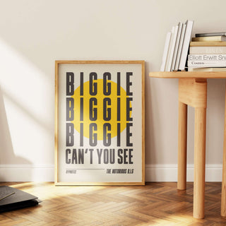 Introducing a tribute to the legendary Notorious B.I.G.
PRODUCT DESCRIPTION

Museum-quality poster 
Thick, long-lasting matte, low-glare paper - 200 gsm 
Frame not iPrint MaterialProduced By"Hypnotize" LyricsNotorious B.I.G. "Hypnotize" LyricsNotorious B.I.G. "Hypnotize" Lyrics