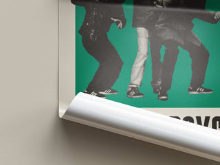 Beastie Boys poster on matte paper, showing dynamic energy; museum-quality print.