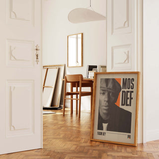 Museum-quality Mos Def poster, featuring thick matte paper; available in multiple sizes. Frame not included.