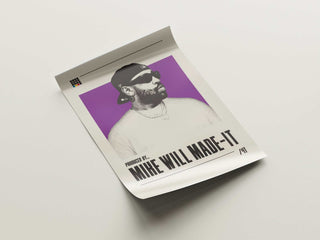 Mike WiLL Made-It poster on matte paper showcasing hip-hop producer.