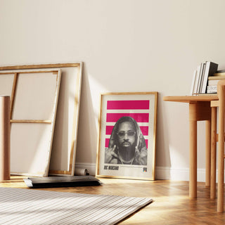 Roc Marciano poster in a room setting, museum-quality matte paper, unframed.