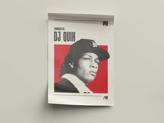 DJ Quik poster on thick matte paper, available in multiple sizes.