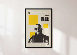 Madlib hip-hop producer poster, museum-quality, matte finish, available in six sizes.