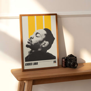 Kendrick Lamar poster with bold design, museum-quality matte paper, no frame.