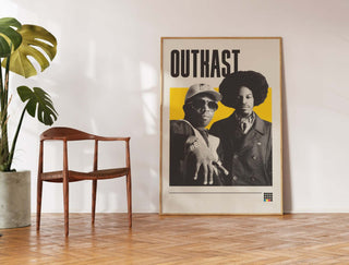 OutKast museum-quality poster with Andre 3000 and Big Boi on thick matte paper, available in various sizes.