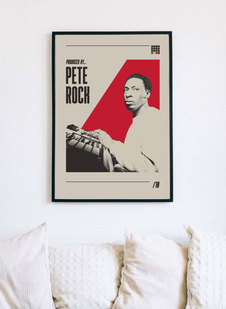 Pete Rock hip-hop producer poster, museum-quality matte paper, available in multiple sizes.