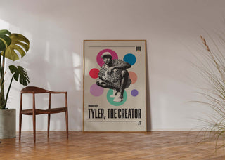 Introducing Tyler, The Creator, the eclectic and innovative hip-hop producer, rapper, and creative visionary known for his smooth and experimental production style. Print MaterialProduced ByTyler,Tyler, The CreatorTyler, The Creator