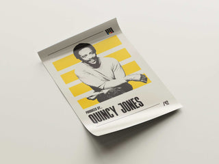 Museum-quality Quincy Jones poster on thick matte paper, available in six sizes.