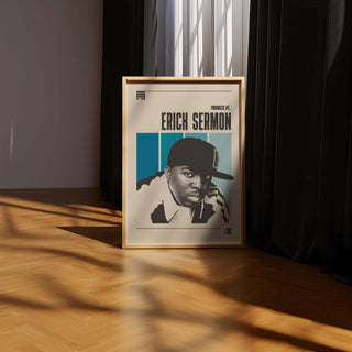 Erick Sermon poster featuring vibrant beats and smooth flows, museum-quality print on thick matte paper, no frame included.