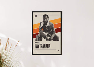 Kaytranada poster on matte paper, featuring music producer, available in multiple sizes. Frame not included.