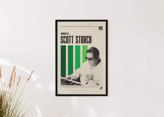 Scott Storch poster on matte paper showcasing influential music producer.