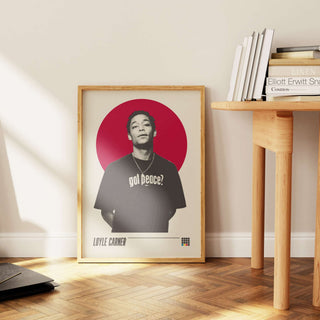 Loyle Carner poster with poetic lyricism and soulful rhythm, printed on thick matte paper, frame not included.