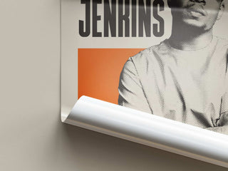 Museum-quality Mick Jenkins poster on matte paper, showcasing introspective rap artistry.