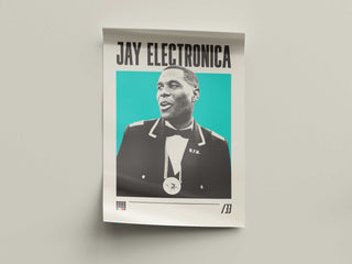 Jay Electronica museum-quality poster on thick matte paper.