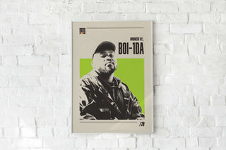 Museum-quality Boi-1da poster featuring music producer; available in multiple sizes, unframed, low-glare matte paper.