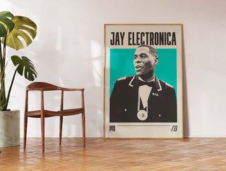 Jay Electronica museum-quality poster on thick matte paper, no frame, available in six sizes.