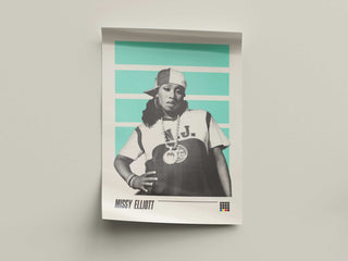 Missy Elliott museum-quality poster on matte paper.