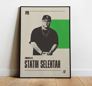 Introducing Statik Selektah. 
PRODUCT DESCRIPTION

Museum-quality poster 
Thick, long-lasting matte, low-glare paper - 200 gsm 
Frame not included 
Shipped in sturdyPrint MaterialProduced ByStatik SelektahStatik SelektahStatik Selektah