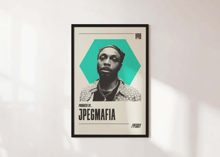 JPEGMAFIA museum-quality poster on thick matte paper, highlighting eclectic hip-hop style.