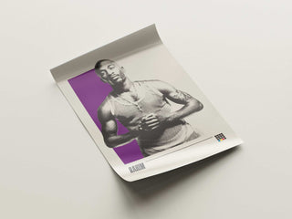 Rakim museum-quality poster on matte paper, featuring legendary hip-hop icon in a stylish pose.